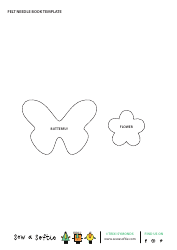 Document preview: Butterfly and Flower Felt Needle Book Templates