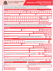 Form MR9 Notification of Change of Ownership - Vehicle Licence Transfer - Western Australia, Australia, Page 3