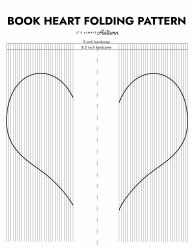 Document preview: Book Heart Folding Pattern Template