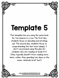 Lesson Plan Templates, Page 10