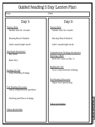 Lesson Plan Templates, Page 11