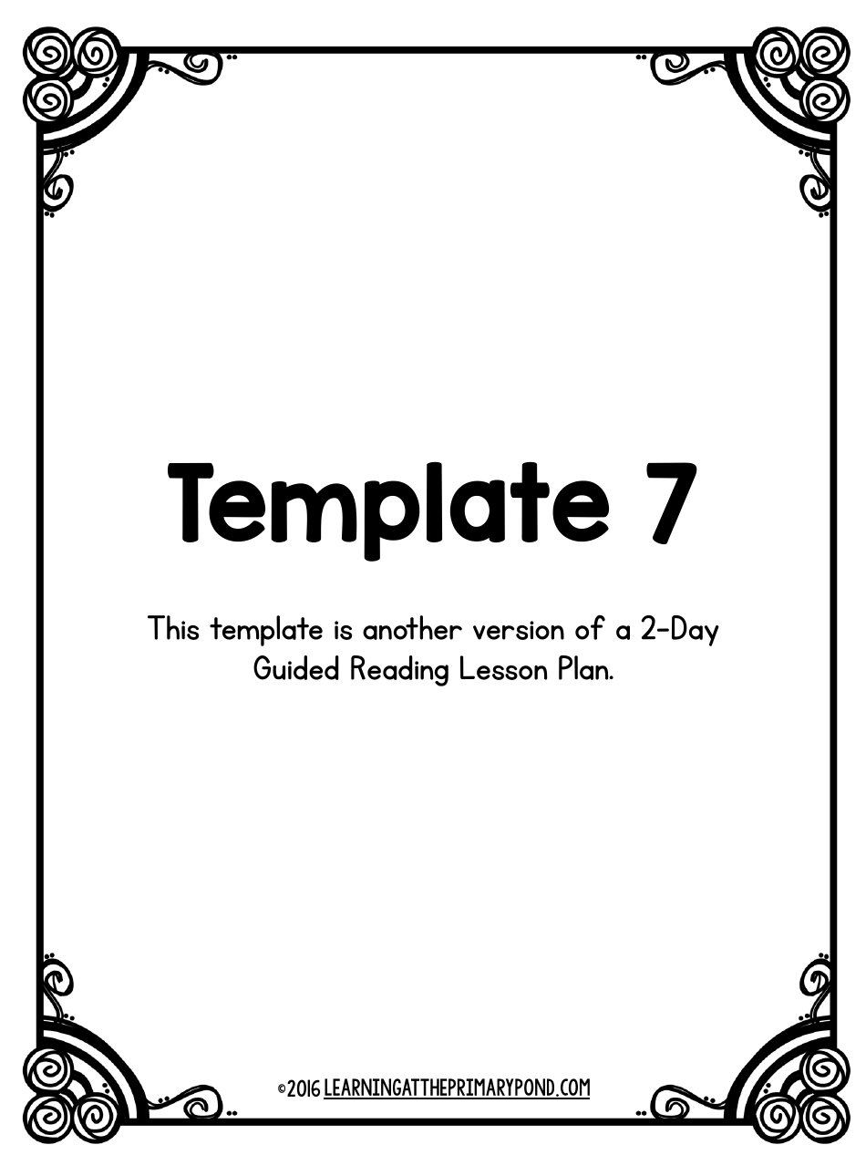 Lesson Plan Templates, Page 14