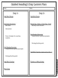 Lesson Plan Templates, Page 15