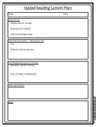 Lesson Plan Templates, Page 3