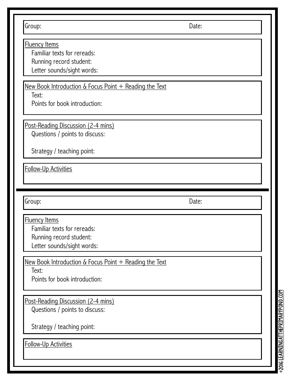 Lesson Plan Templates, Page 5
