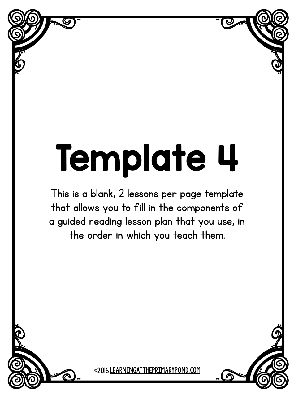 Lesson Plan Templates, Page 8