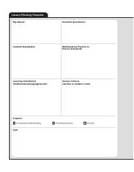 Document preview: Lesson-Planning Template - Table