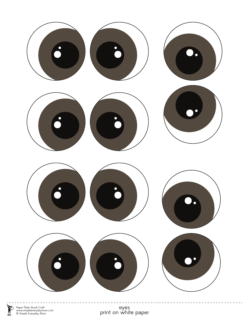 Paper Plate Skunk Craft Templates, Page 10