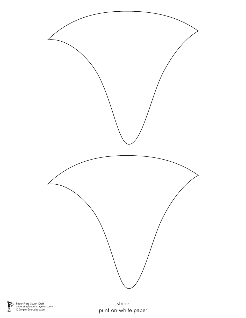 Paper Plate Skunk Craft Templates, Page 4