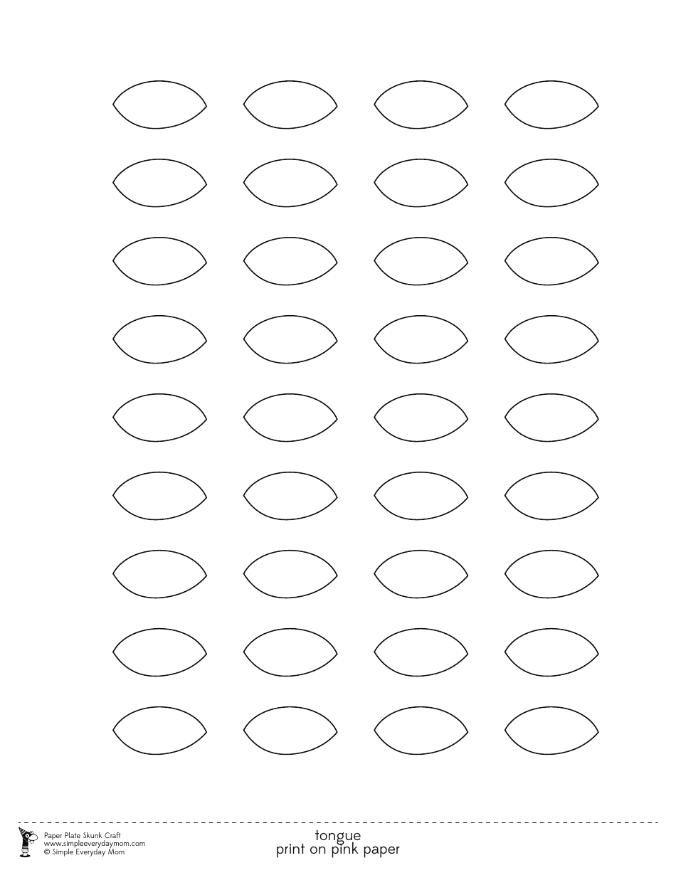 Paper Plate Skunk Craft Templates, Page 6