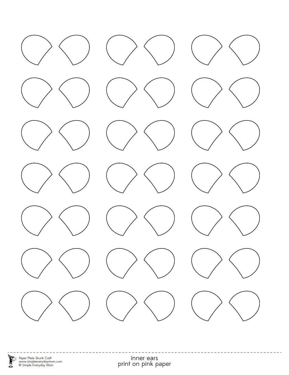 Paper Plate Skunk Craft Templates, Page 8