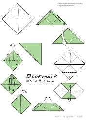 Document preview: Origami Bookmark Guide