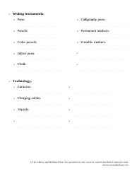 Office Organization List Template - Life Is Messy and Brilliant Prints, Page 2