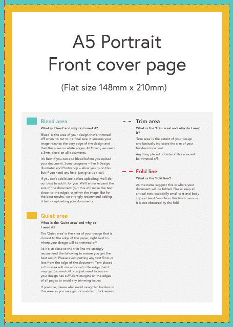 A5 Book Print Templates Image Preview