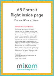 A5 Book Print Templates, Page 4