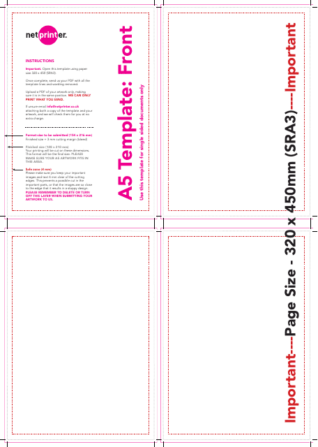 A5 Page Print Templates - TemplateRoller.com