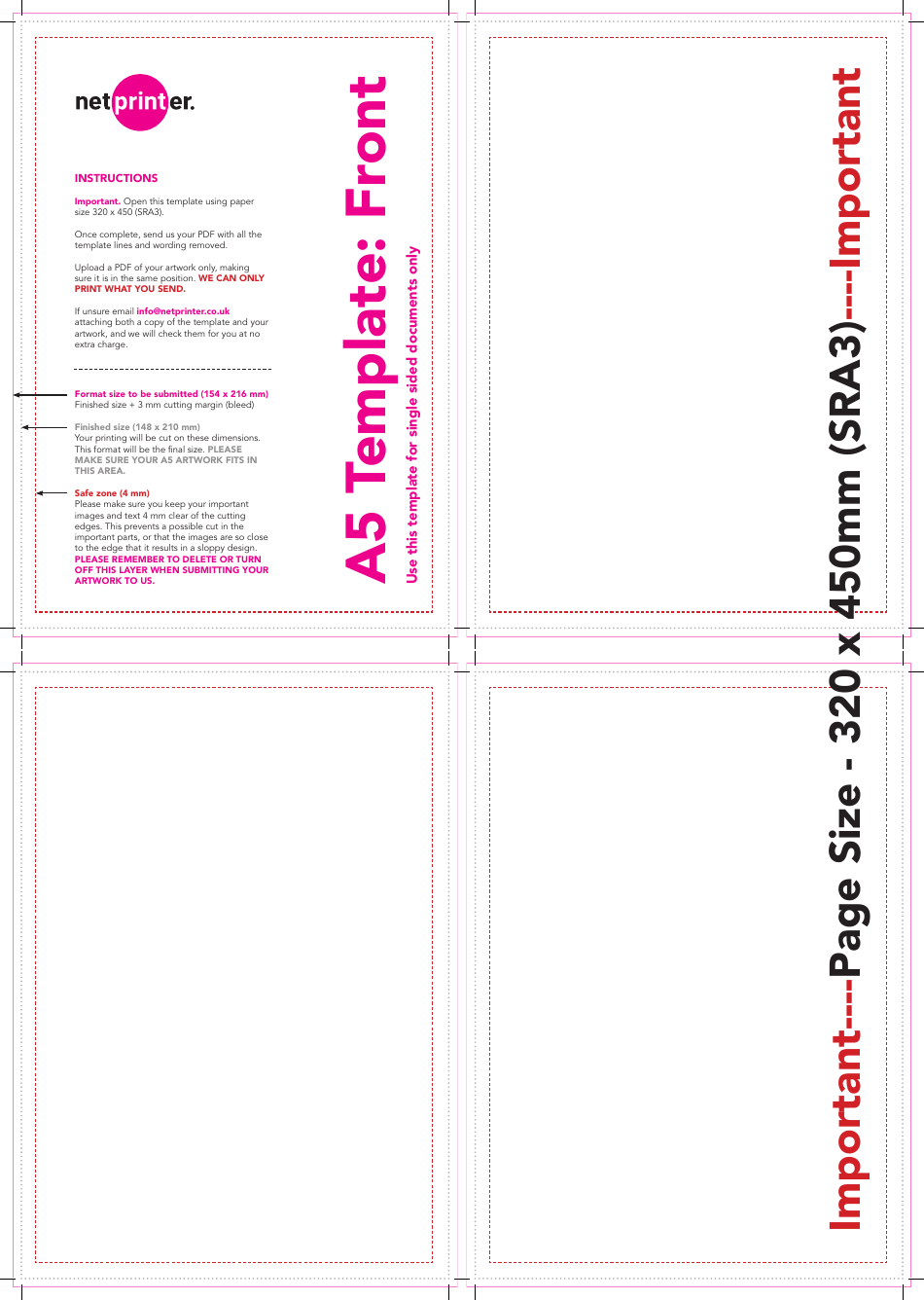 A5 Page Print Templates - TemplateRoller.com