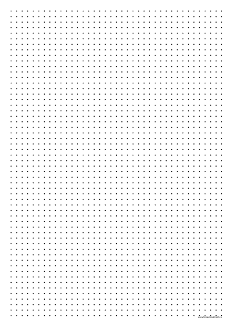 5mm Dot Grid Paper Template