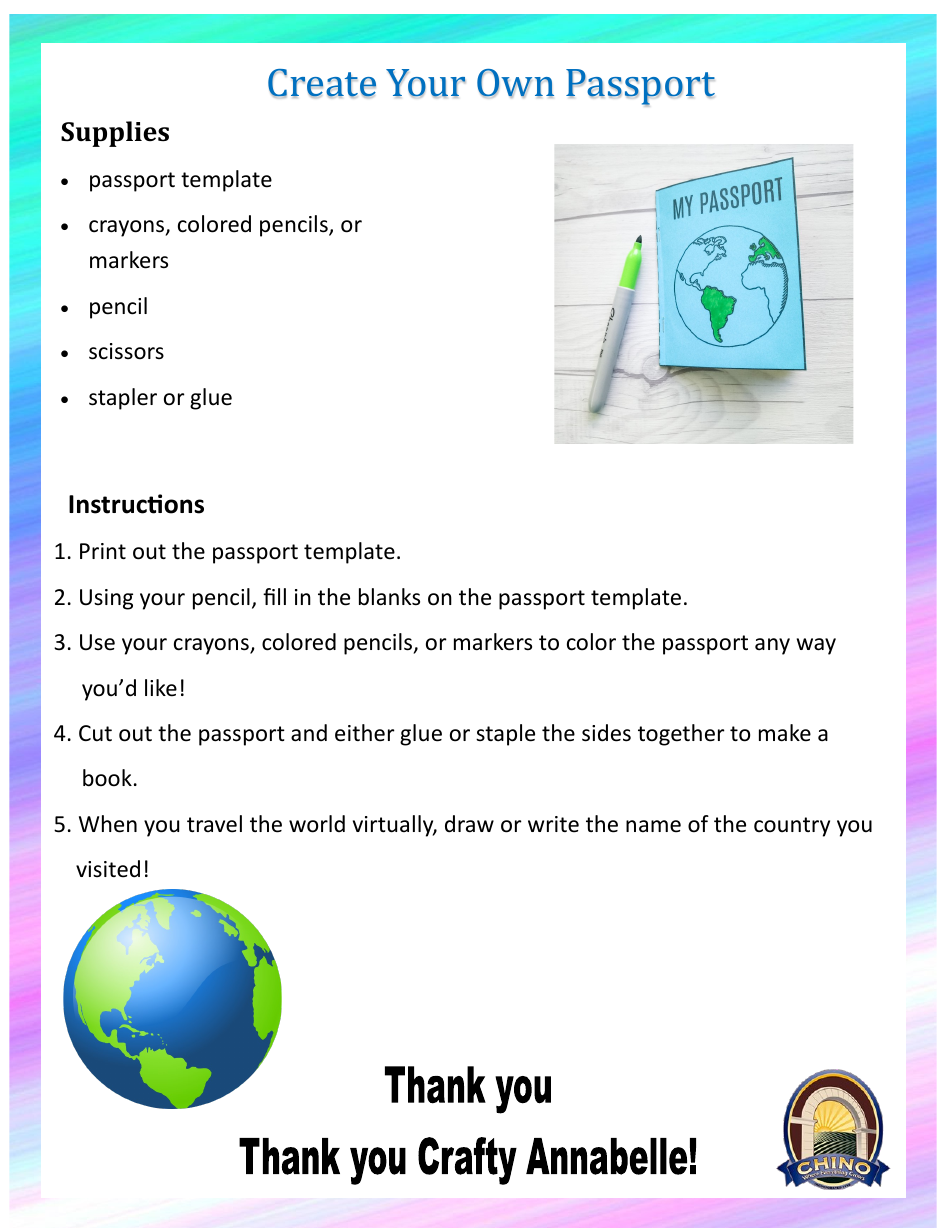 Passport Design Template - Full-featured Passport Document Template Preview