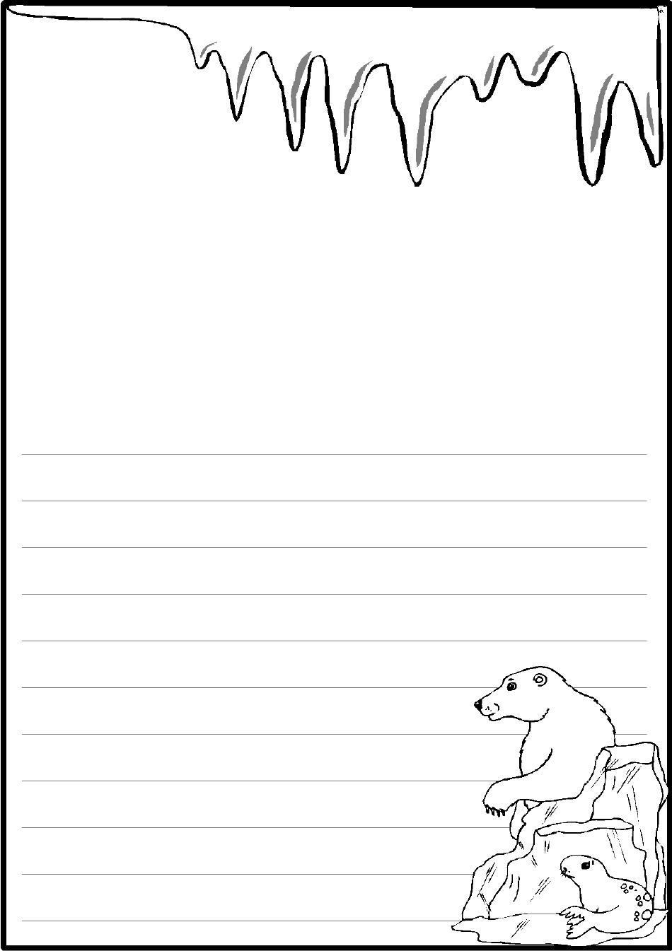 Winter Border Templates, Page 10