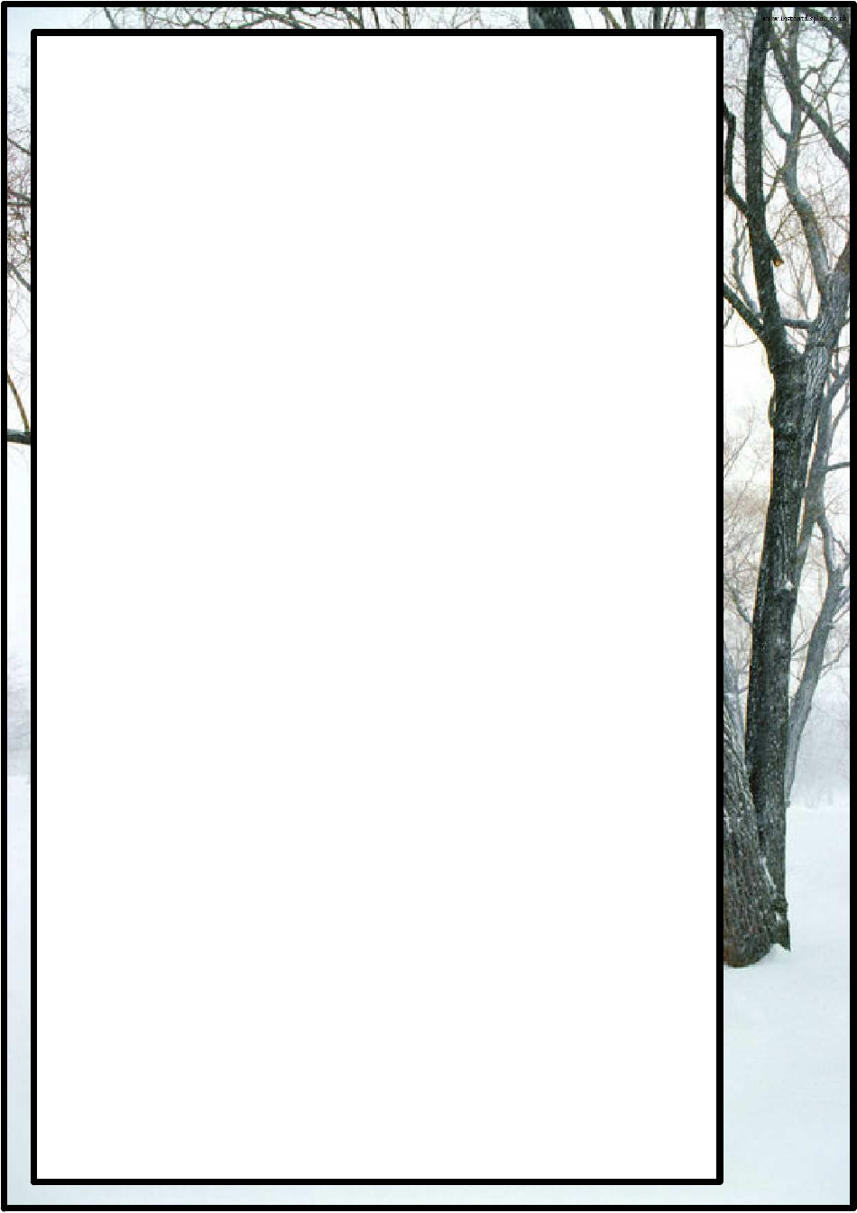 Winter Border Templates, Page 11