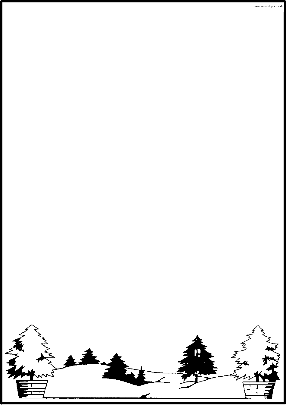 Winter Border Templates, Page 13