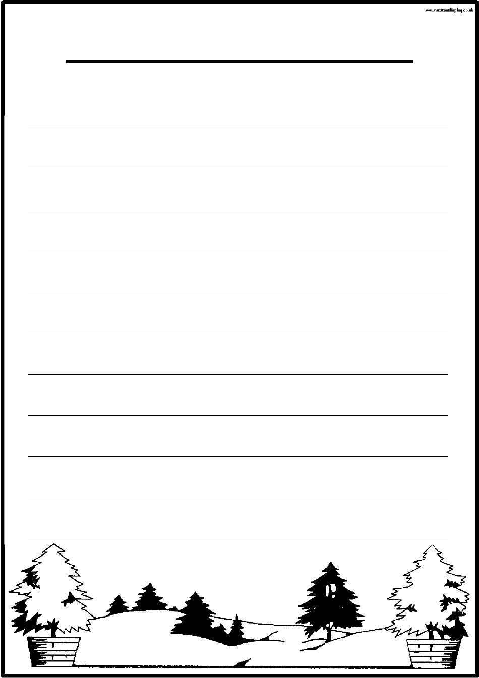 Winter Border Templates, Page 14