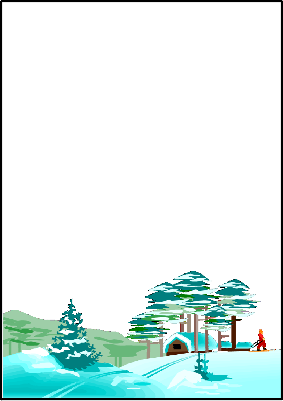 Winter Border Templates, Page 19