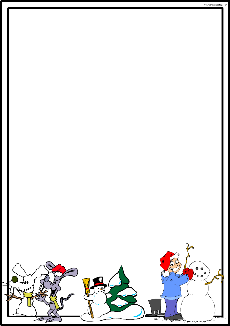 Winter Border Templates, Page 22