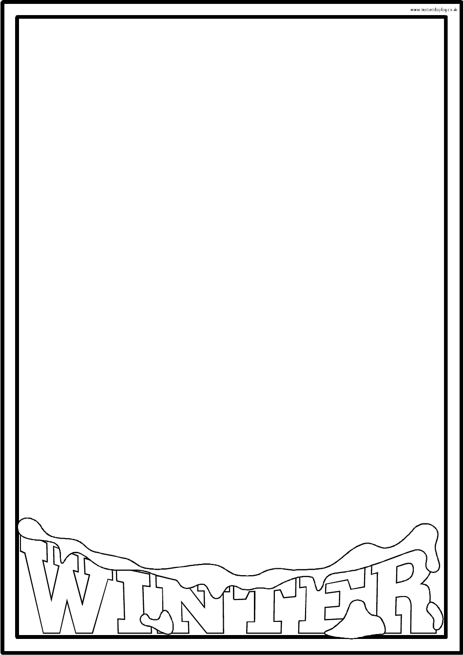 Winter Border Templates, Page 3