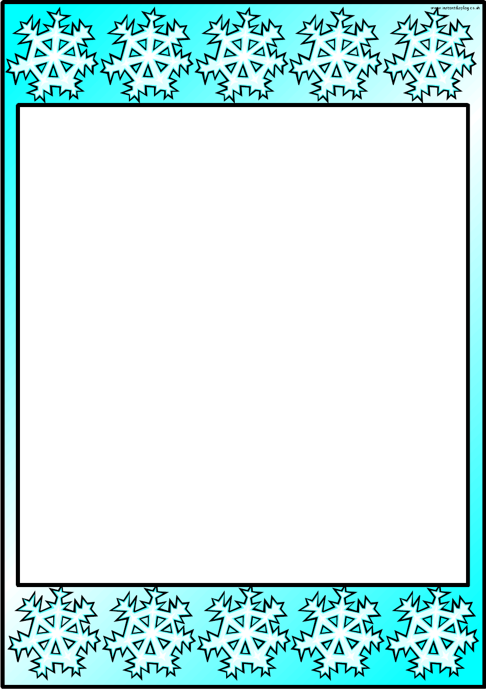 Winter Border Templates, Page 5