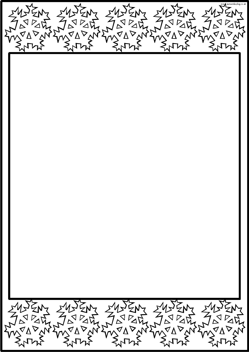 Winter Border Templates, Page 7