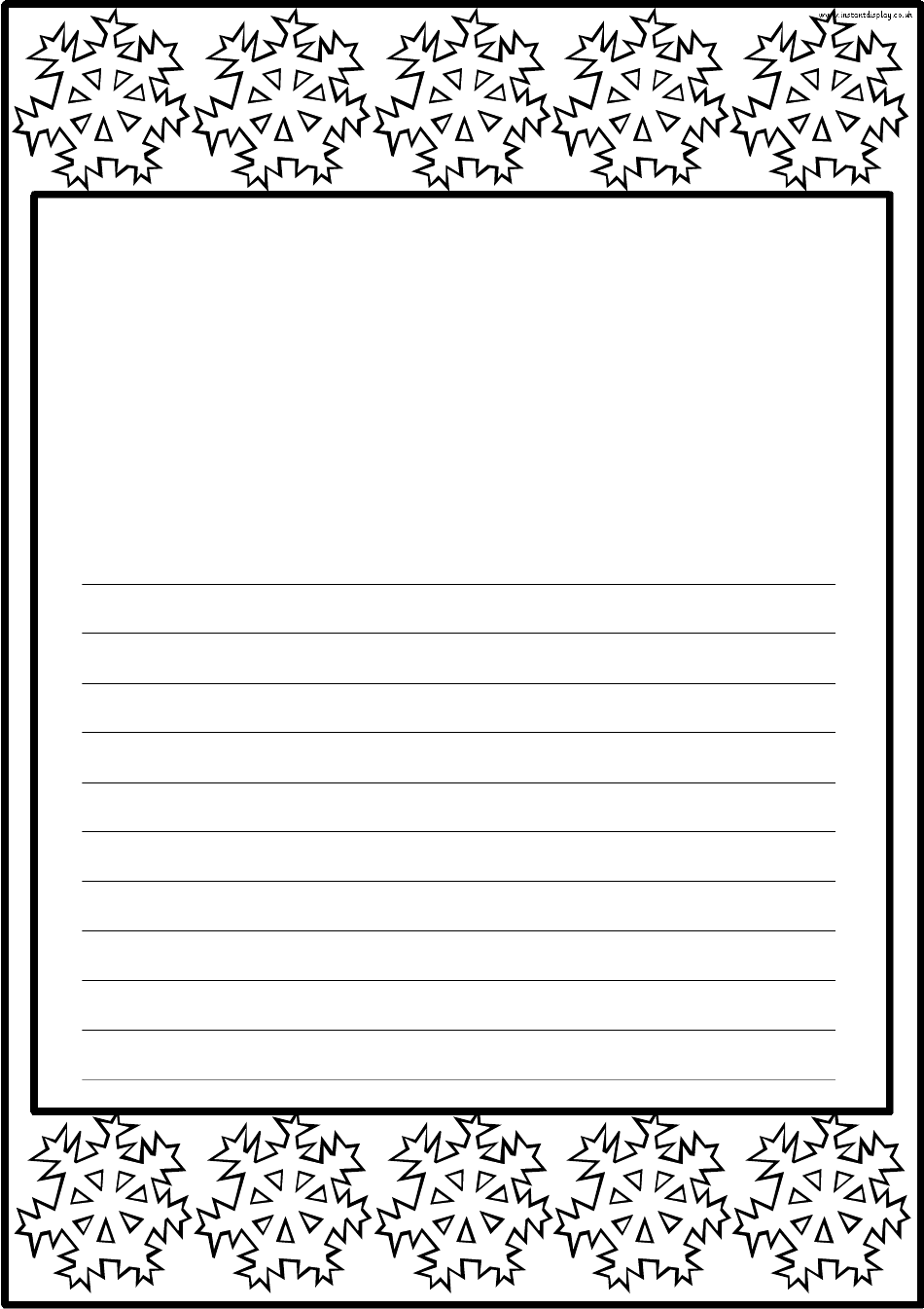 Winter Border Templates, Page 8