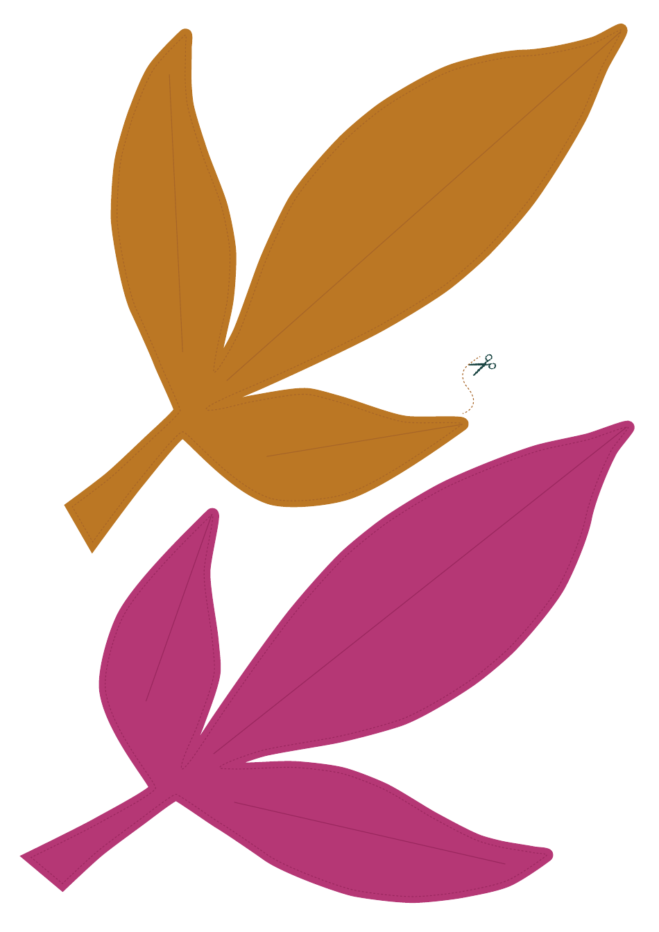 Paper Leaf Templates, Page 8