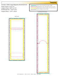 Document preview: Large Magnetic Bookmark Template