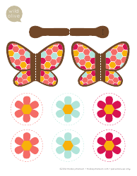 Document preview: Butterfly Mobile Template