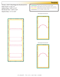 Document preview: Small Magnetic Bookmark Template
