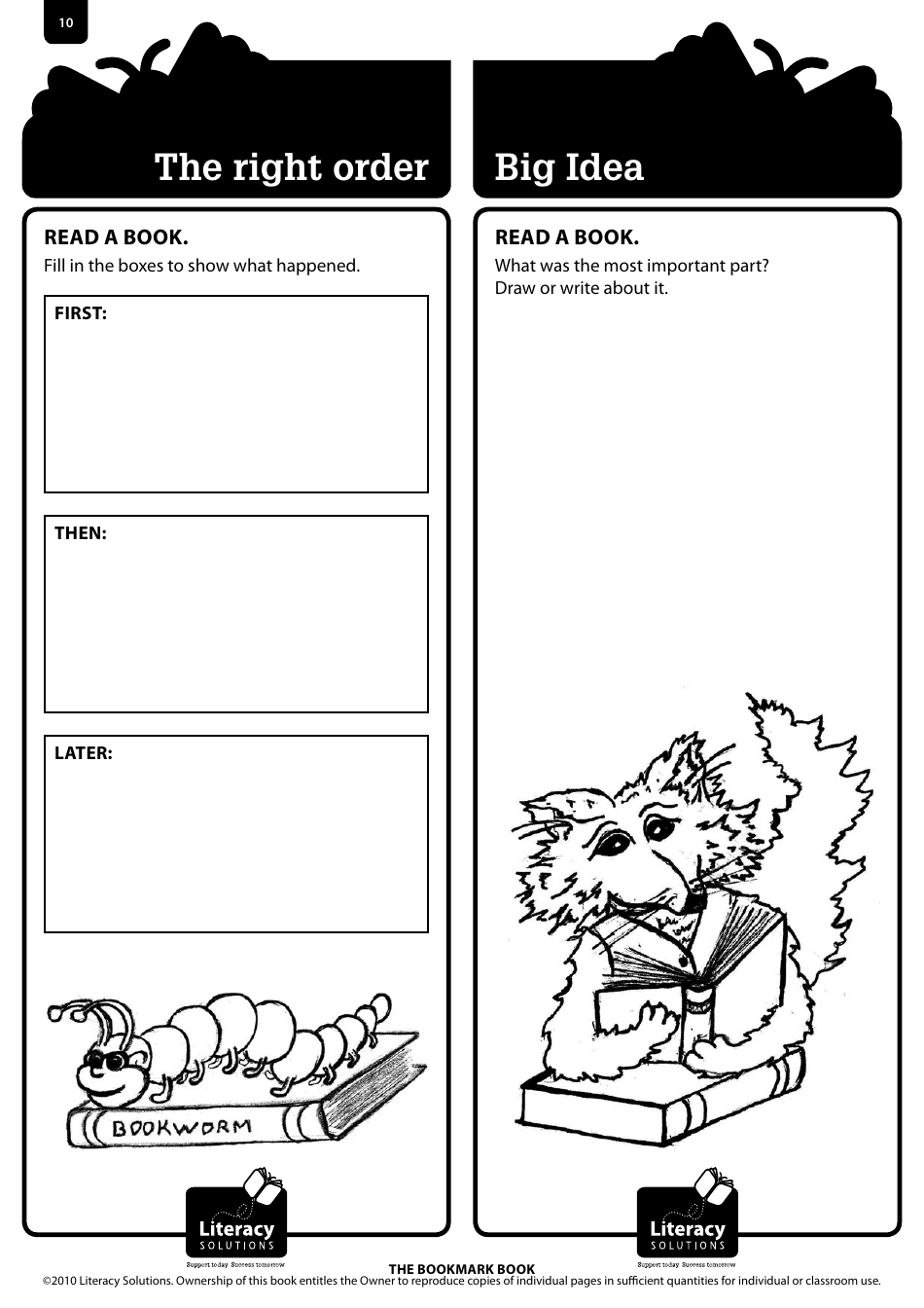Bookmark Book Templates, Page 10