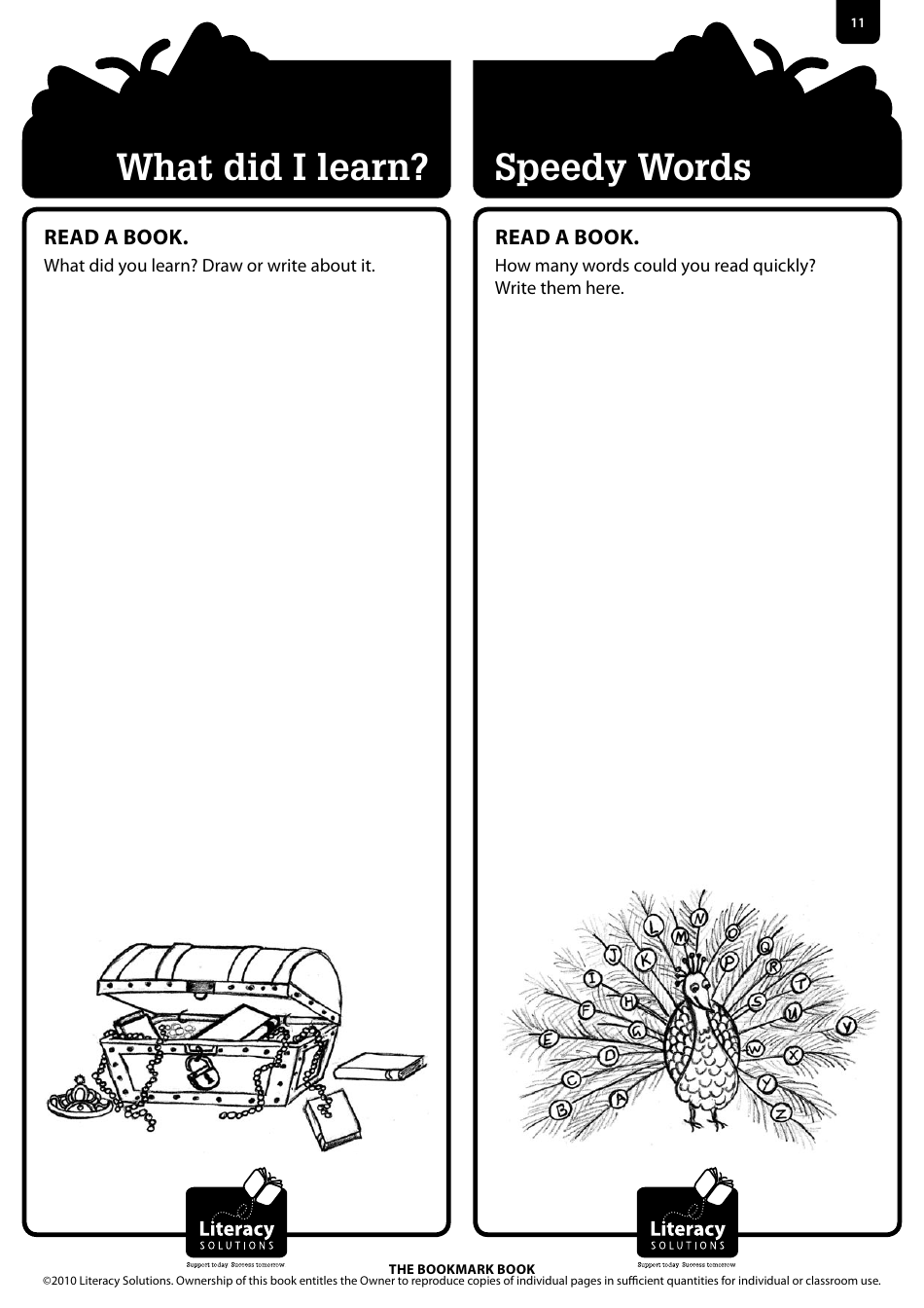 Bookmark Book Templates, Page 11