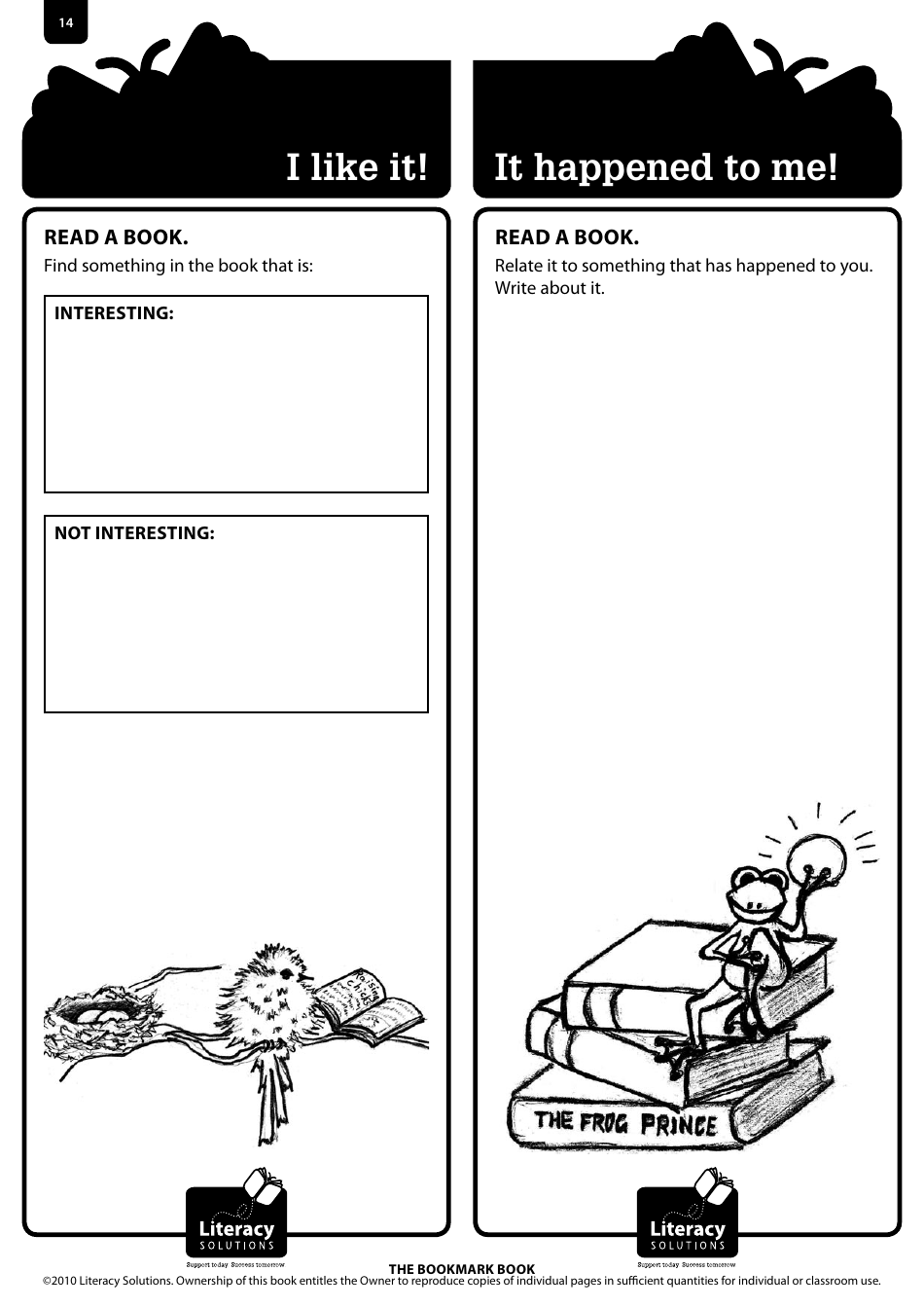 Bookmark Book Templates, Page 14