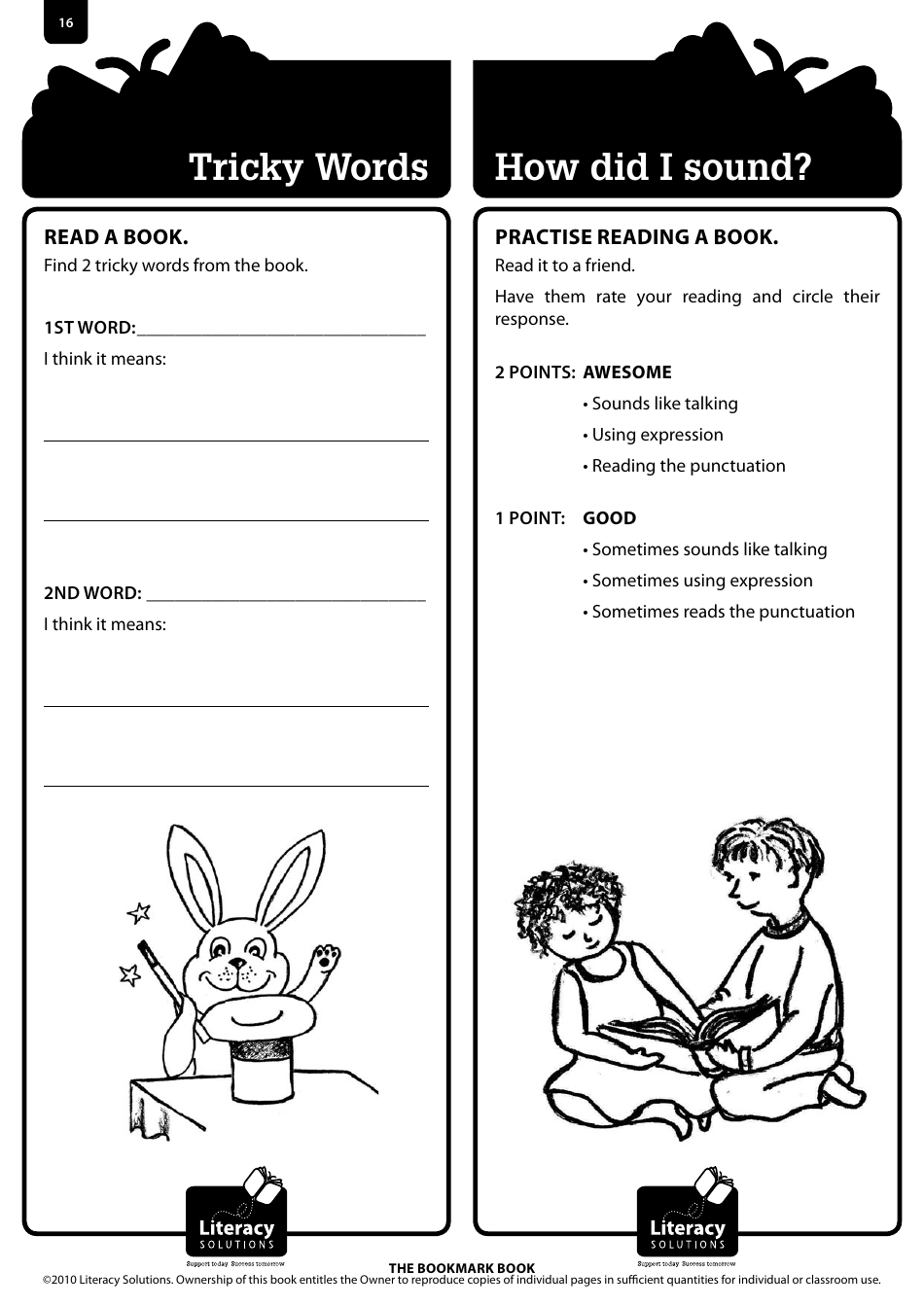 Bookmark Book Templates, Page 16