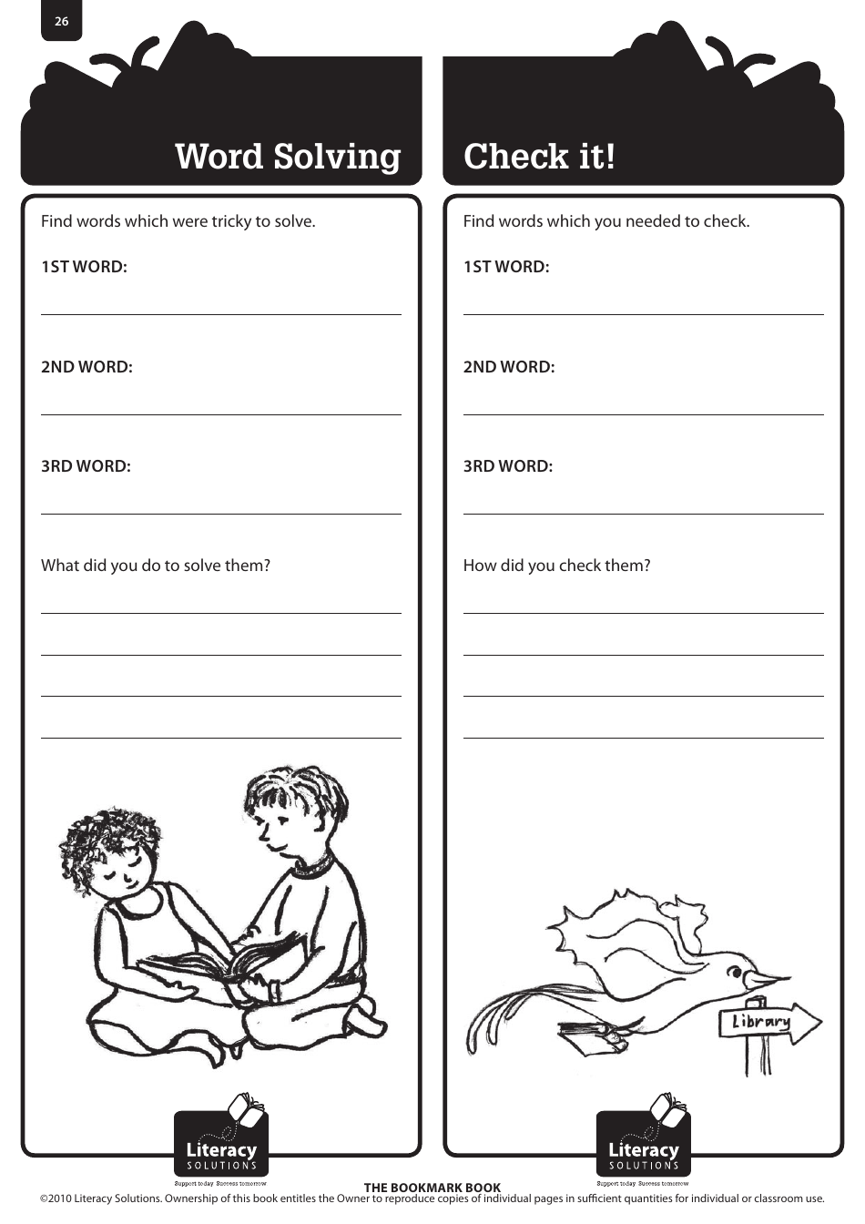 Bookmark Book Templates, Page 26