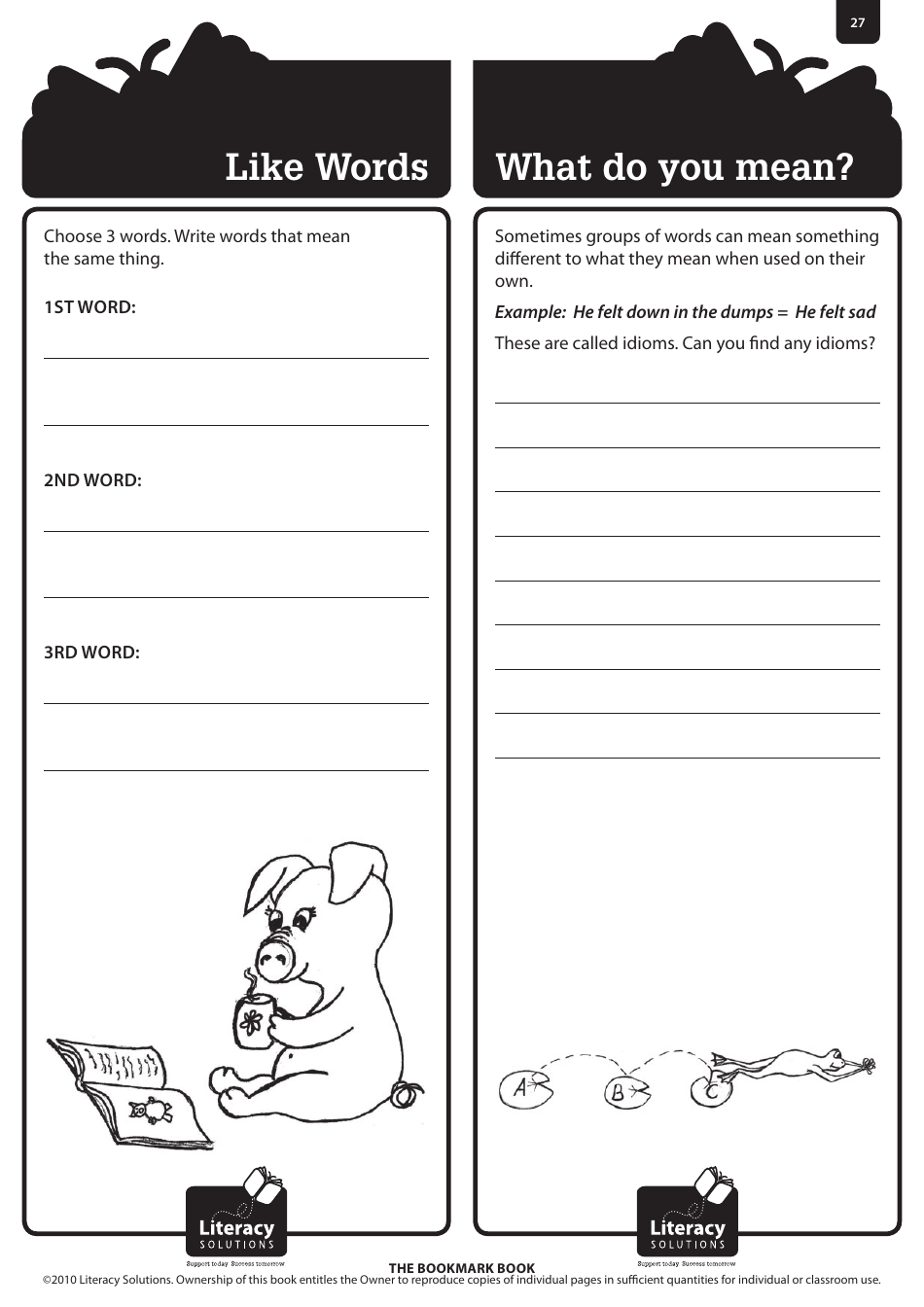 Bookmark Book Templates, Page 27