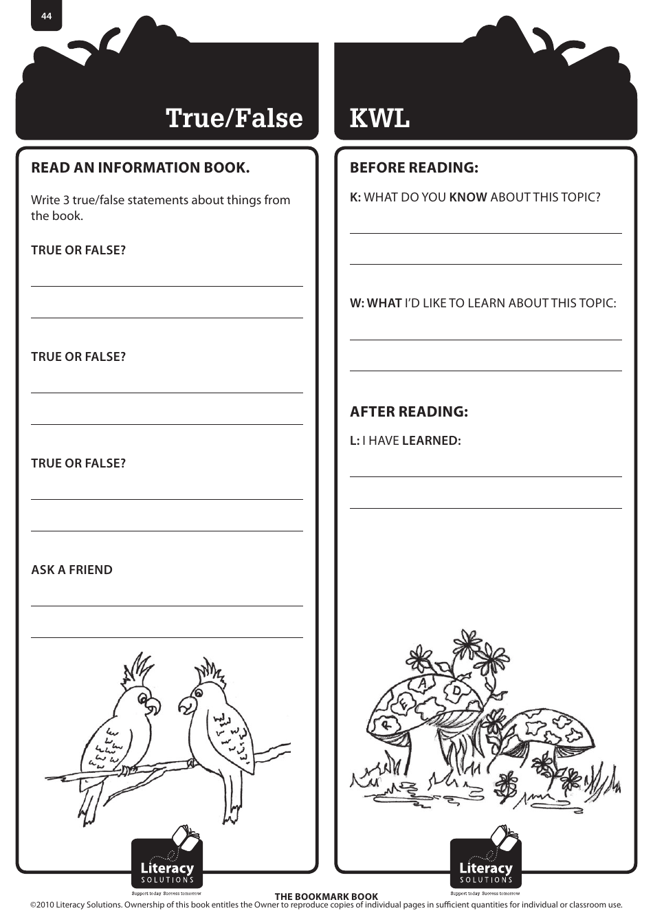 Bookmark Book Templates, Page 44