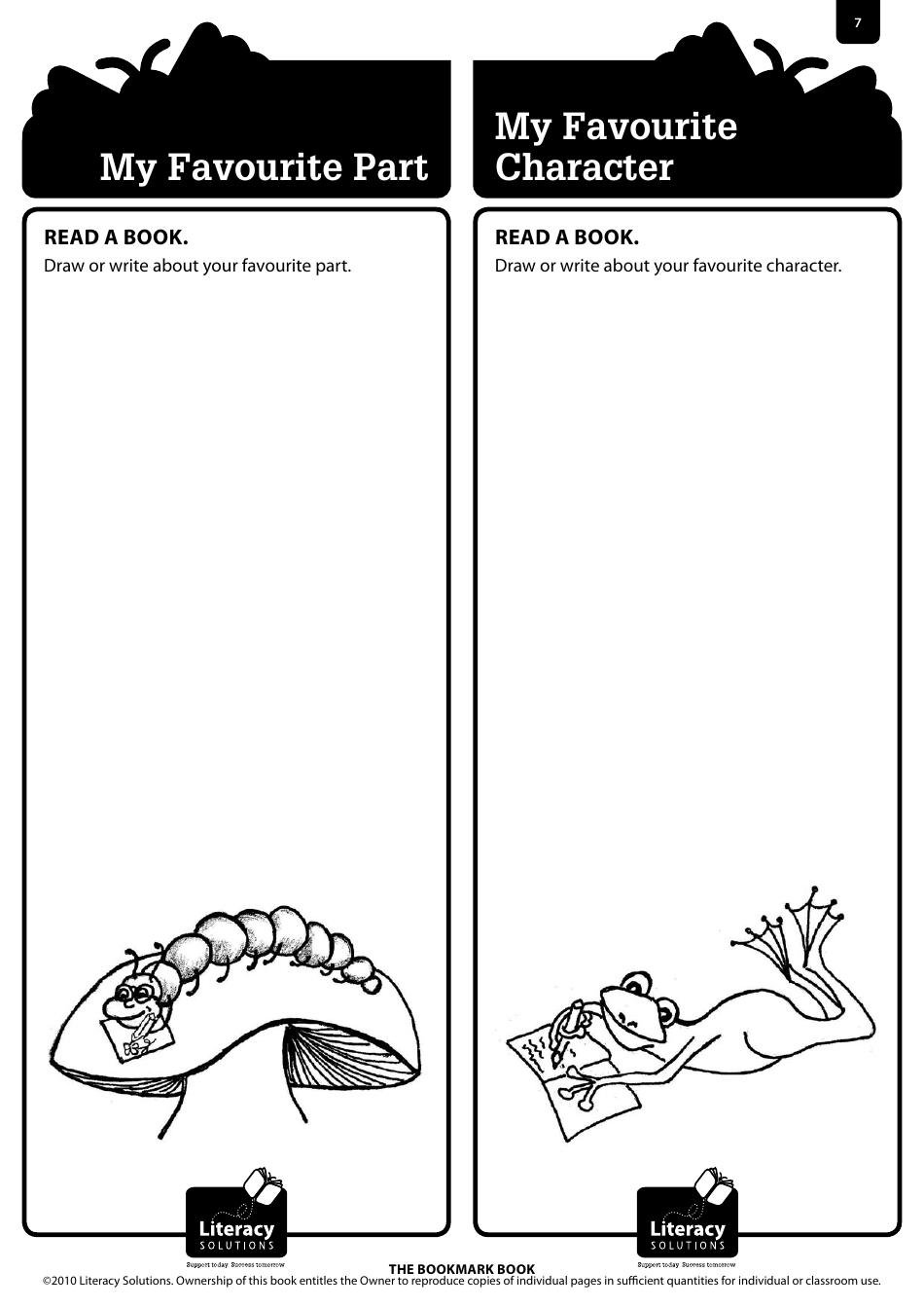 Bookmark Book Templates, Page 7