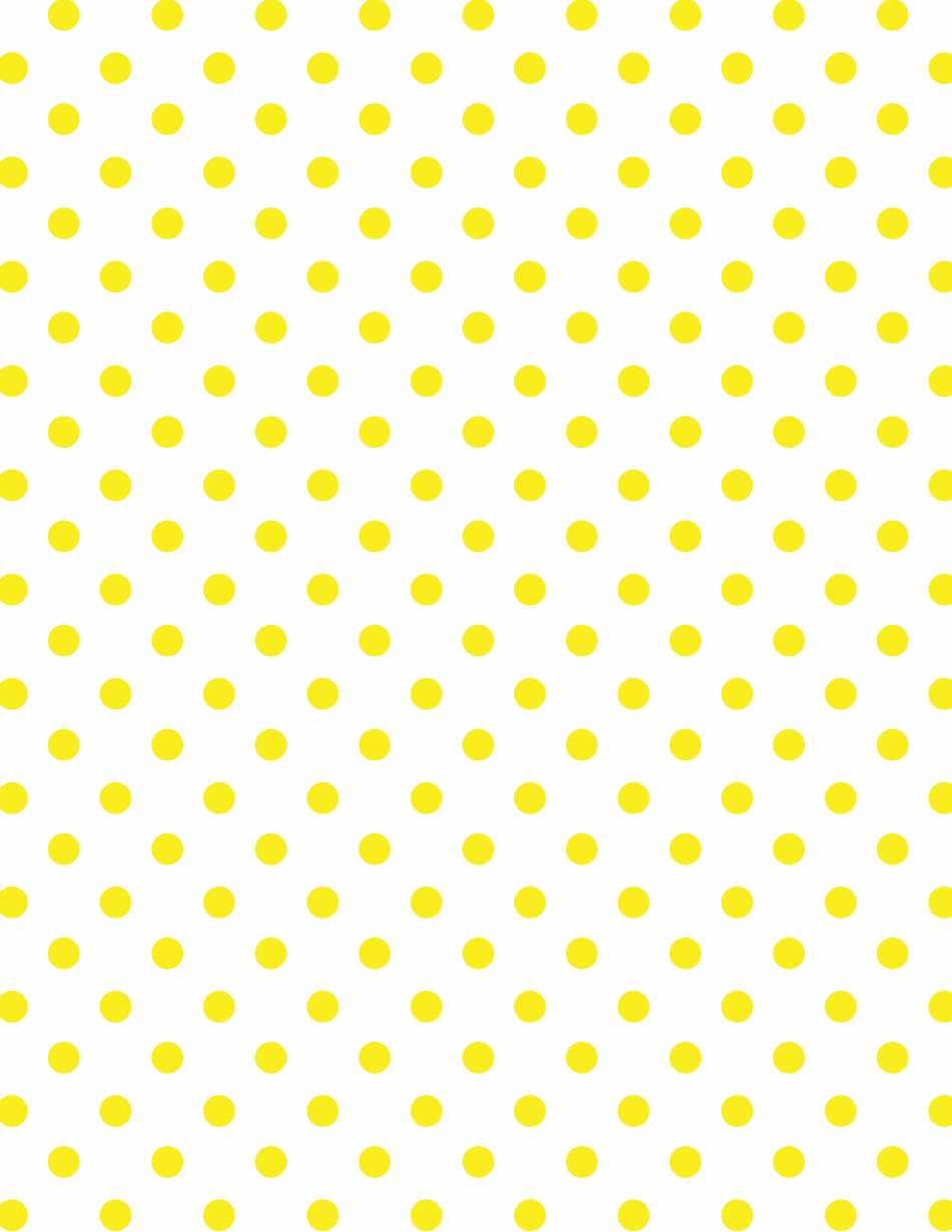 Yellow Polka Dot Pattern Paper - Template Preview