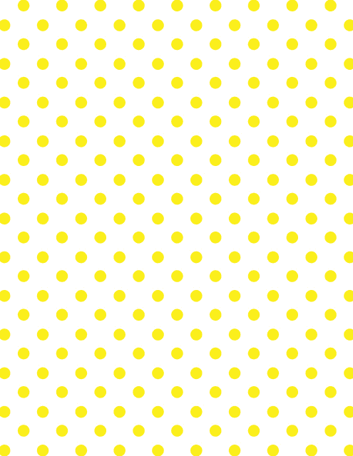 Yellow Polka Dot Pattern Paper - Template Preview
