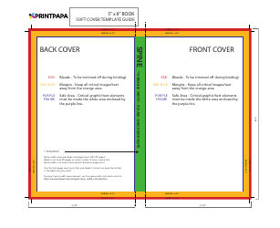 Document preview: 5" X 8" Book Soft Cover Template