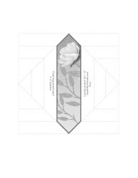 Origami Bookmark Template