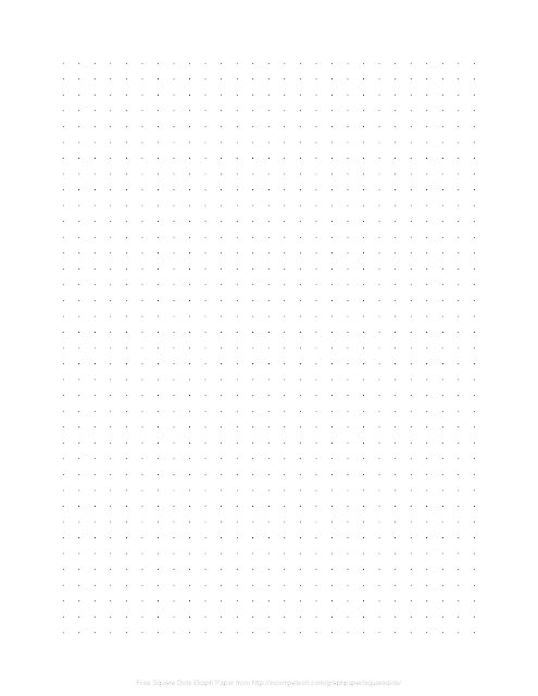 Square Dots Graph Paper